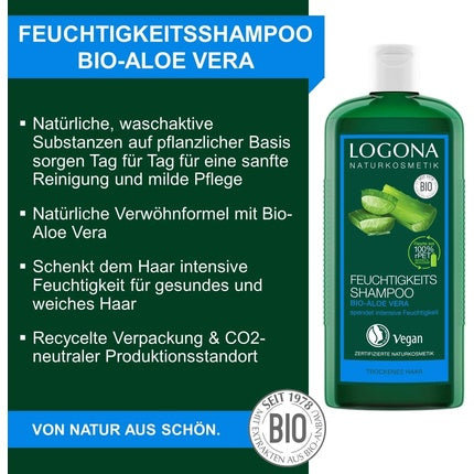 Șampon hidratant cu Aloe Vera - LOGONA, 250ml
