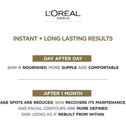 Crema de zi, L'Oréal, Age Perfect Collagen, alb-auriu