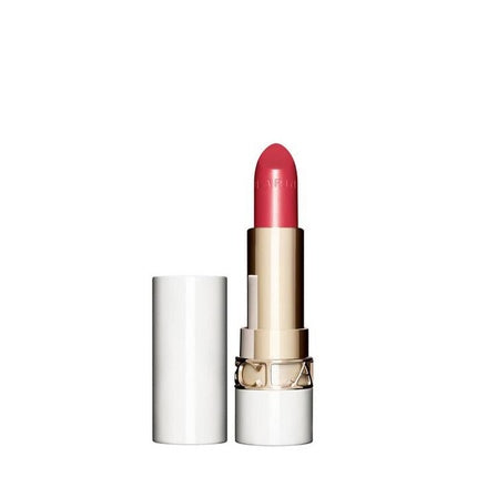 Ruj Clarins Joli Rouge Shine 723s Raspberry, finisaj strălucitor, ambalaj alb și auriu