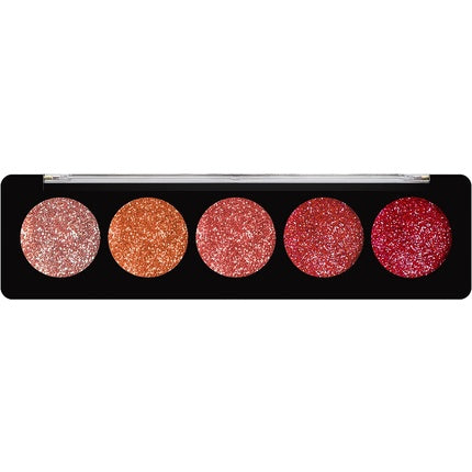 Paleta farduri pentru ochi, Profusion Cosmetics, Ruby Gems, 5 nuanțe glitter