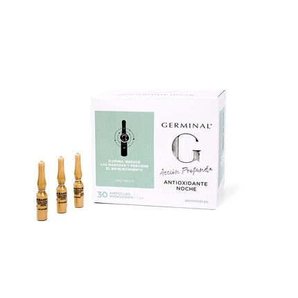 Set îngrijire anti-îmbătrânire, Germinal, Antiox, 30 fiole