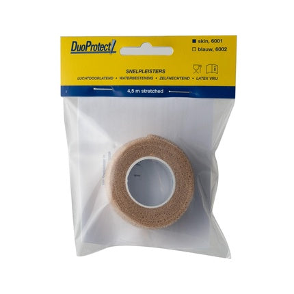 Bandaje adezive Duoprotect Quick Plasters 6001 - Culoare piele, lungime 4.5 m