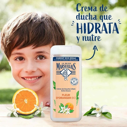 Gel de Duș, Le Petit Marseillais, Fleur d'Oranger Bio 650ml