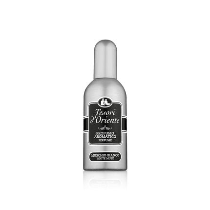 Set Cadou Tesori D'Oriente White Musk, 350ml (250ml Cremă Duș, 100ml Apă de Toaletă), Include Burete și Pudră Parfumată