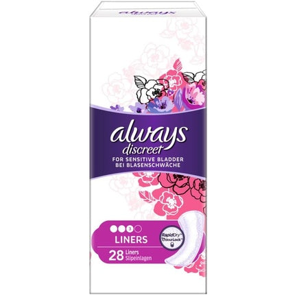 Șervețele Intime Always Discreet pentru Femei, Absorbție Normală, 28 bucăți