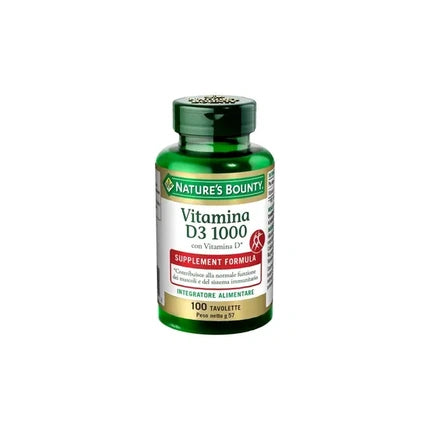 Vitamine Nature's Bounty, D3 1000, 100 tablete, formulă suplimentară