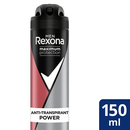 Rexona Men Maximum Protection Anti-Transpirant Spray Power, Deodorant, Negru, 150ml