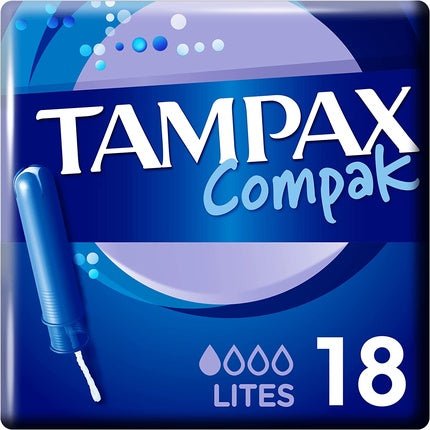 Tampon Tampax Compak Lite, 18 bucati, ambalaj alb