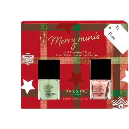 Lac unghii Nails Inc, Merry Minis, roșu-verde