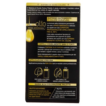 Vopsea de păr, Testanera, Palette Oleo Intense, castaniu, 75g