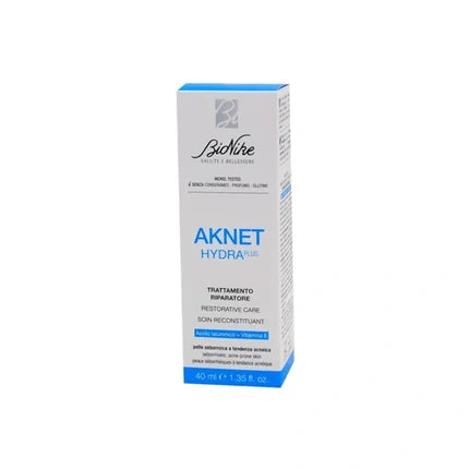 Tratament Puncte Negre, Bionike, Aknet Hydra Plus Repair, 40 ml, alb și albastru
