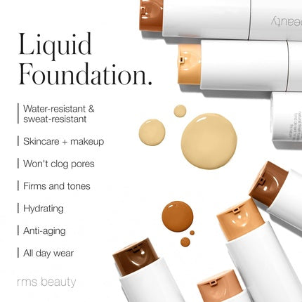 Fond de ten lichid, RMS Beauty, ReEvolve Natural Finish Skin Tint Refillable Pump, culoare 44