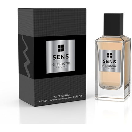Parfum Unisex Milestone Sens, EDP, 100ml, sticlă transparentă, capac negru