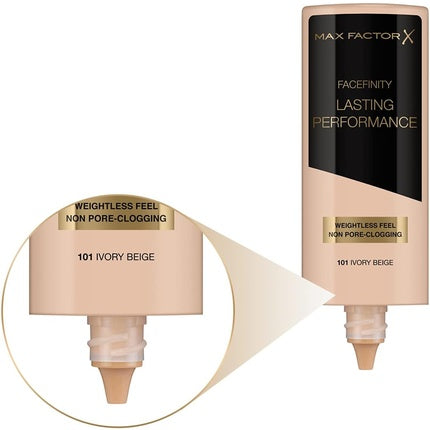 Fond de ten lichid, Max Factor, Lasting Performance, 35ml, 101 Ivory Beige