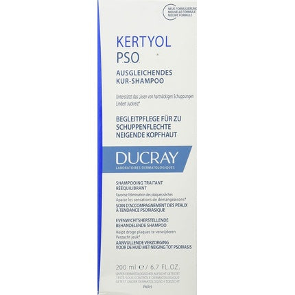Șampon Ducray Kertyol PSO, tratament reechilibrant pentru scalp psoriazic, 200 ml