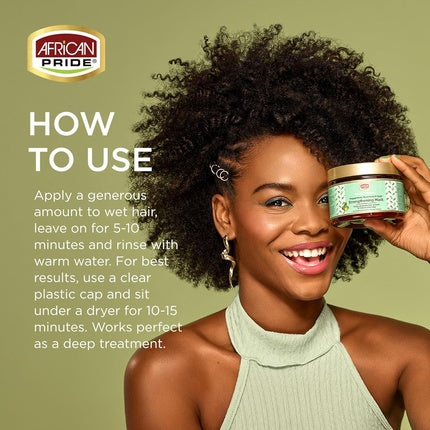 African Pride, Feel It Formula Hair Strengthening Mask Treatment Peppermint Rosemary Sage, 12oz