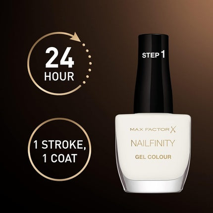 Lac de unghii, Max Factor, Nailfinity, alb