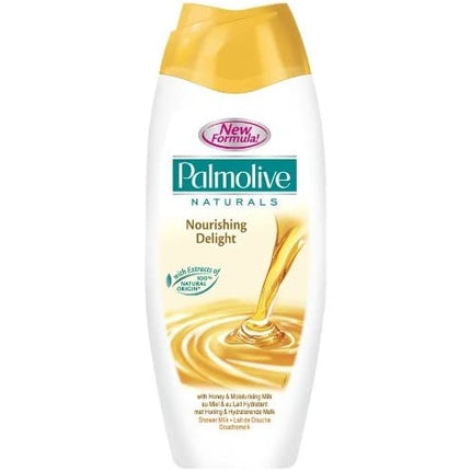 Gel de dus Palmolive Naturals, Milk & Honey, Nourishing Delight, Alb/Auriu, 500ml