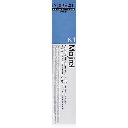 Vopsea de par permanenta, L'Oreal Paris, Majirel Cool Inforced, 6.1 Blond inchis cenusiu, 50ml