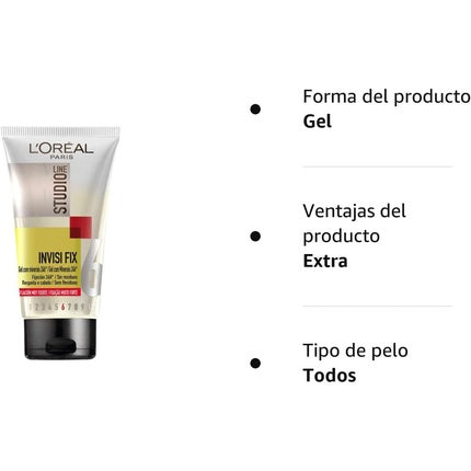 Gel păr, L'Oreal, Studio Line Invisi Fix, extra puternic