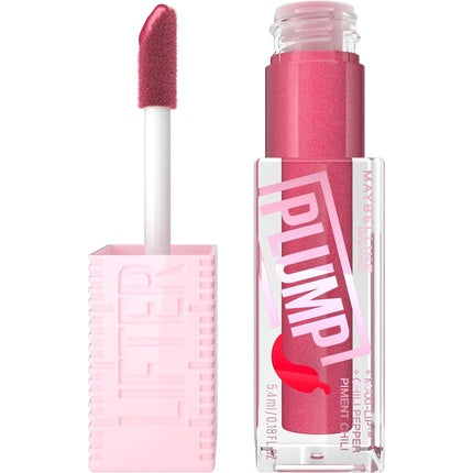 Lip Gloss, Maybelline New York, Lifter Plump, Cu Acid Hialuronic si Ardei Iute
