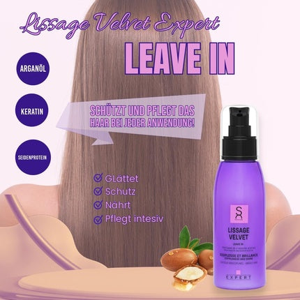 Condiținator Lăsat Sacha Juan Expert Smoothing Velvet cu Keratină, Ulei de Argan și Proteine
