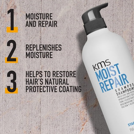 Șampon, KMS, Moist Repair, alb 750ml