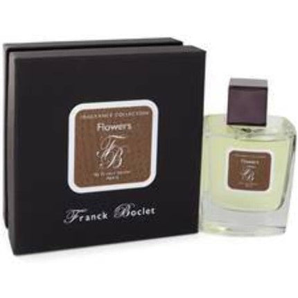 Perfum Franck Boclet Flowers, 100ml, cutie neagră, sticlă transparentă