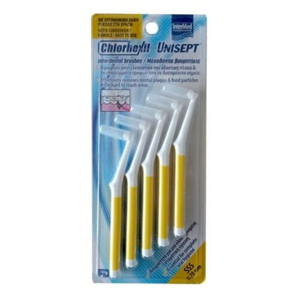 Perii Interdentale Intermed Chlorhexil UNISEPT SSSS 0.7mm galbene