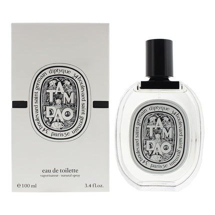 Eau de Toilette Diptyque Tam Dao 100ml Unisex Sticlă transparentă cu etichetă alb-negru