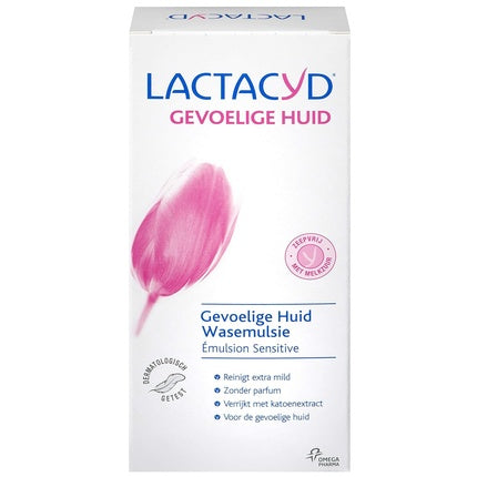 Emulsie de Spălare Lactacyd pentru Piele Sensibilă, 265g, Culoare Roz