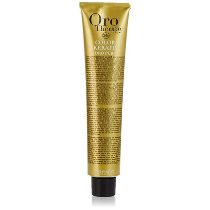 Vopsea de par, Fanola, Oro Therapy Keratin, negru albastru
