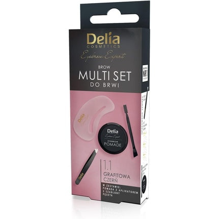 Set machiaj sprâncene, Delia Cosmetics, Multiset, negru
