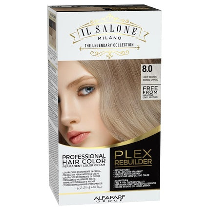 Vopsea de păr permanentă Il Salone Milano Plex Rebuilder 8.0 Light Blonde, 13g