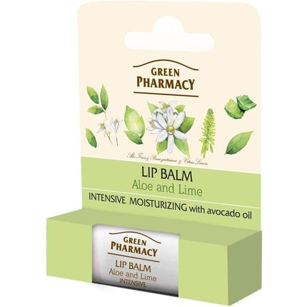 Balsam pentru buze Green Pharmacy Aloe și Lămâie Intensiv Hidratant SPF10 4g