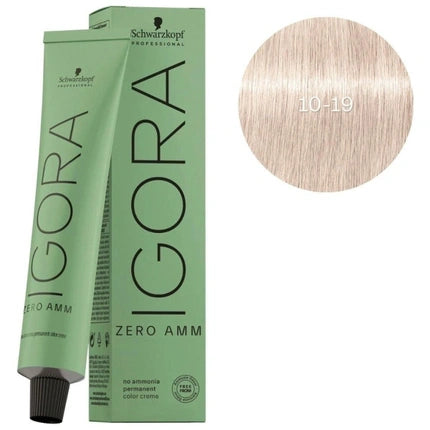 Vopsea de păr Schwarzkopf Igora Zero Amm, blond platinat violet