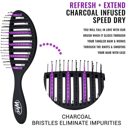 Perie Descurcare Wet Brush, Speed Dry, Negru