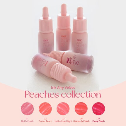Ruj Lichid, Peripera, Ink Airy Velvet, Piersică