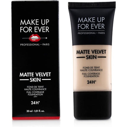 Fond de ten Make Up For Ever Matte Velvet Skin 24h, Y205 Alabaster, 30 ml