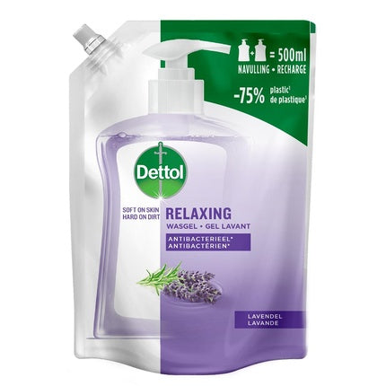 Gel de duș refilabil Dettol Lavender, 500ml, Culoare mov