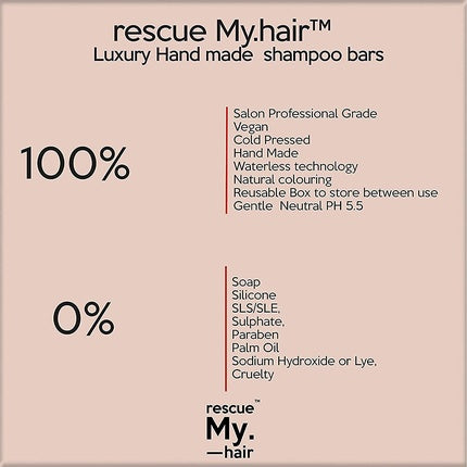 Șampon Solid, My. Haircare, Rescue, portocaliu