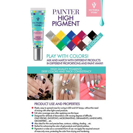 Gel Polish Victoria Vynn HP03 Yellow - High Pigment Painter UV LED Nail Art, 7ml
