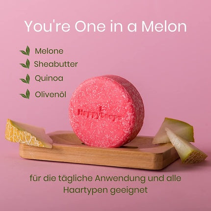 Șampon solid, HappySoaps, One in a Melon, roșu