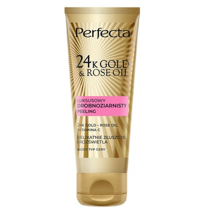Perfecta 24k Gold Rose Fine Grain Facial Scrub, 75ml