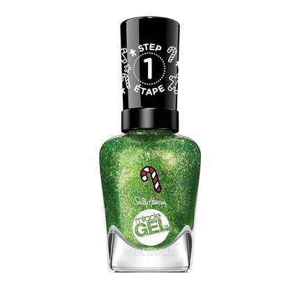 Lac de unghii, Sally Hansen Miracle Gel, verde sclipitor