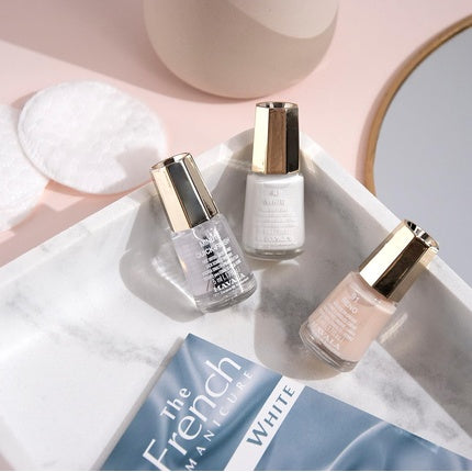 Set Manicure French Mavala The French Manicure White - 3 sticle, culoare alb