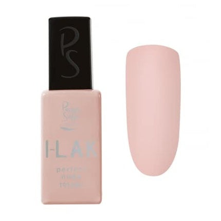 Esmală unghii semi-permanentă Peggy Sage, I-LAK, roz pal, capac negru