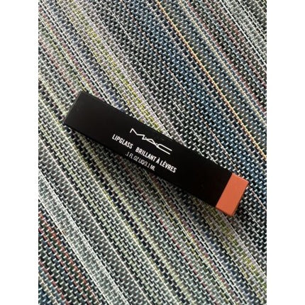 Brillant buze MAC Lipglass #349 Love Nectar, ambalaj negru, capac portocaliu