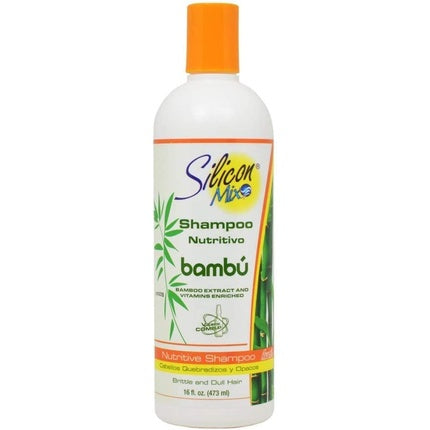Șampon Silicon Mix Bamboo Nutritive, alb-portocaliu, 16 oz