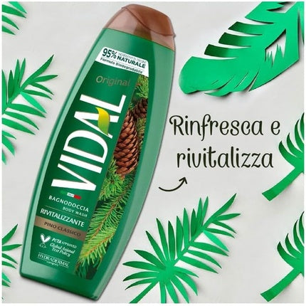Gel de duș, Vidal Pine Classico, revitalizant, 500ml